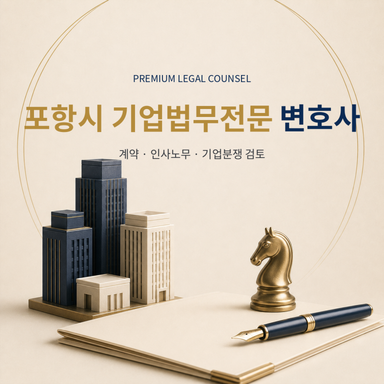 포항시 기업법무전문 변호사